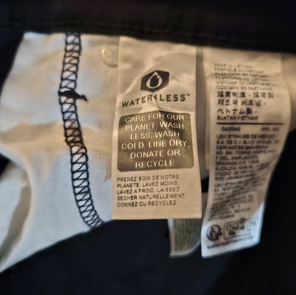 Levi's 513 31x30 black jeans - Picture 4 of 5